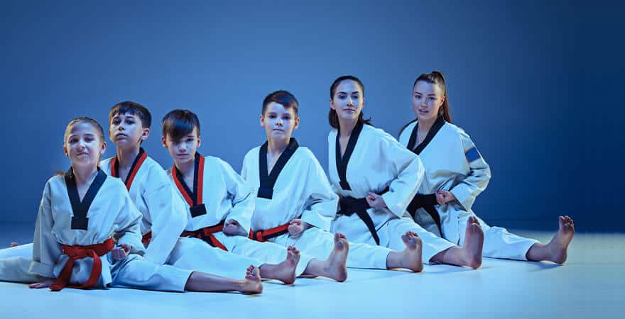 Martial Arts Lessons for Kids in Chino Hills CA - Kids Group Splits